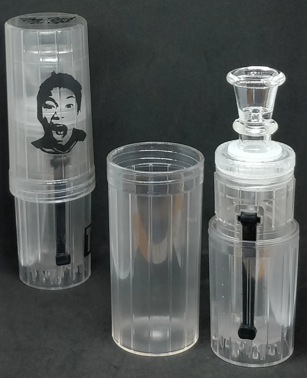 Portable Waterpipe with In-Built Grinder