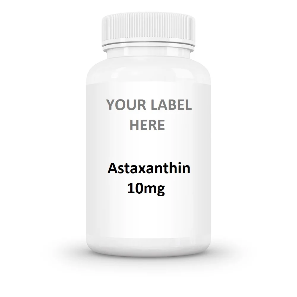 GMPc OEM / ODM Private Label Premium Quality 60ct Botte 10mg Astaxanthin Capsules