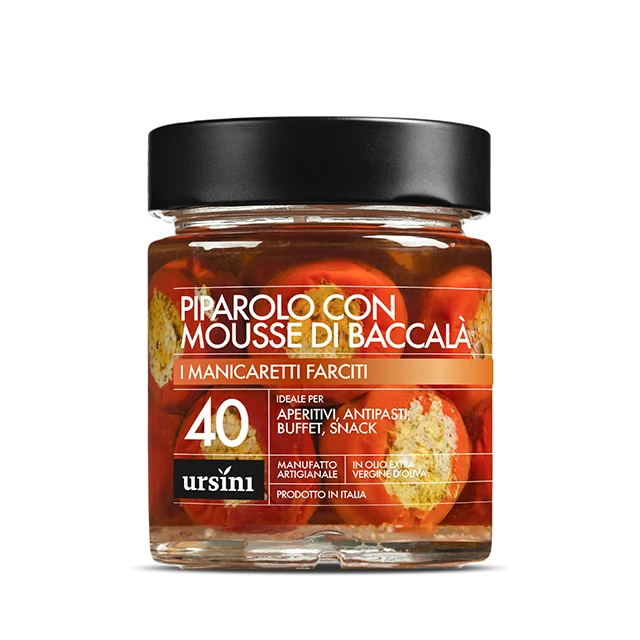 Gourmet Italian Small pepper filled with mousse of salted cod fish