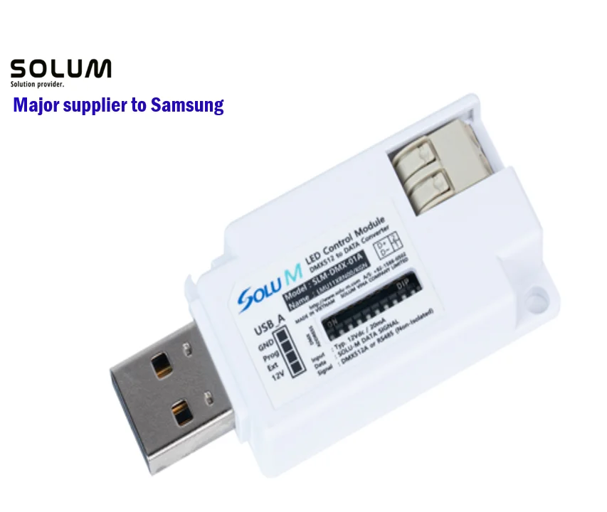 UART to DMX Converter for Smart Lighting on BEMS (Dimension 43.1(L) * 25.1(W) * 10(H)) Made in Korea