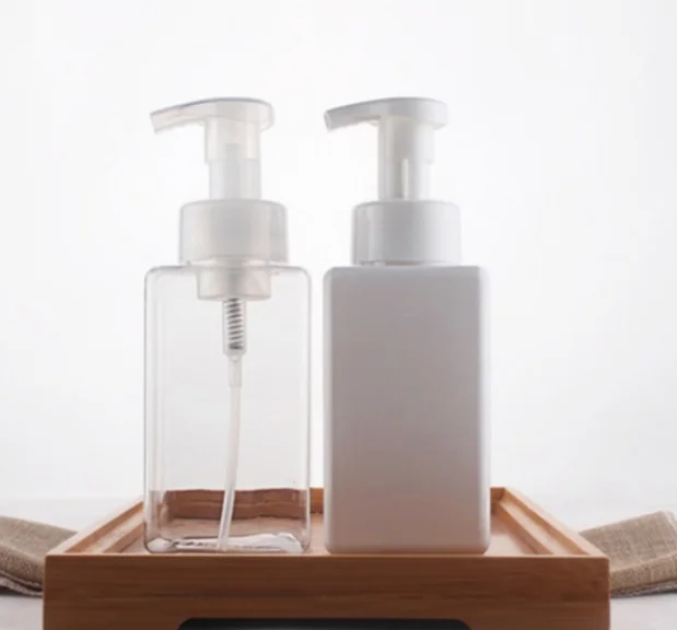 Высококачественная Квадратная бутылка для шампуня с насосом домашних животных пустая пластиковая косметических жидкостей кондиционера боди-мойки