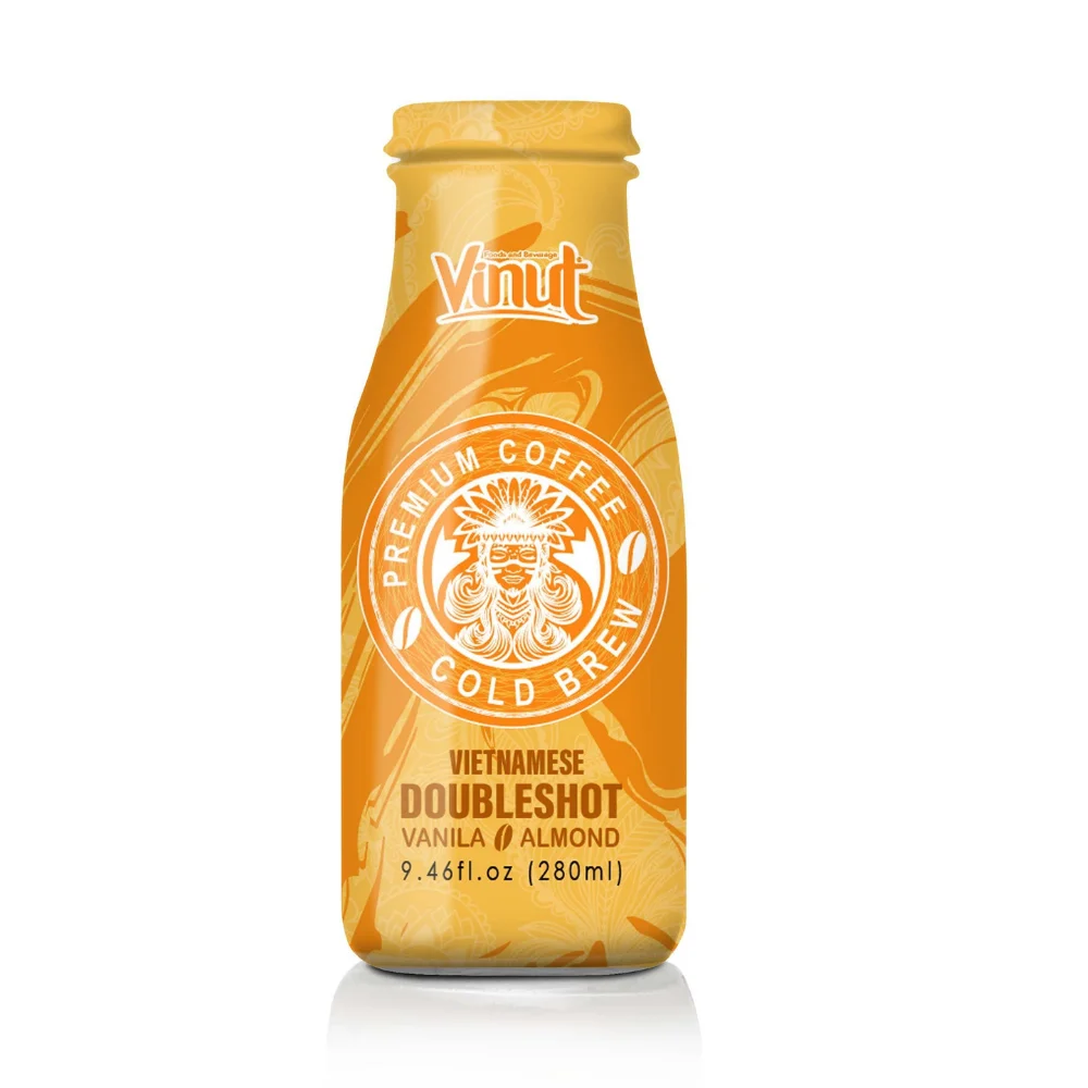 280 мл стеклянная бутылка VINUT Coffee doubleshot с каталогом производителя vanila и миндаля готовый к употреблению кофе