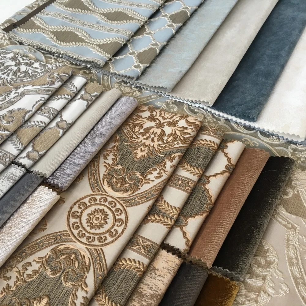 High Quality  Knitting Velvet New Foiled  Polyester Luxury  Knitting Turkish Sofa Fabric for Furniture