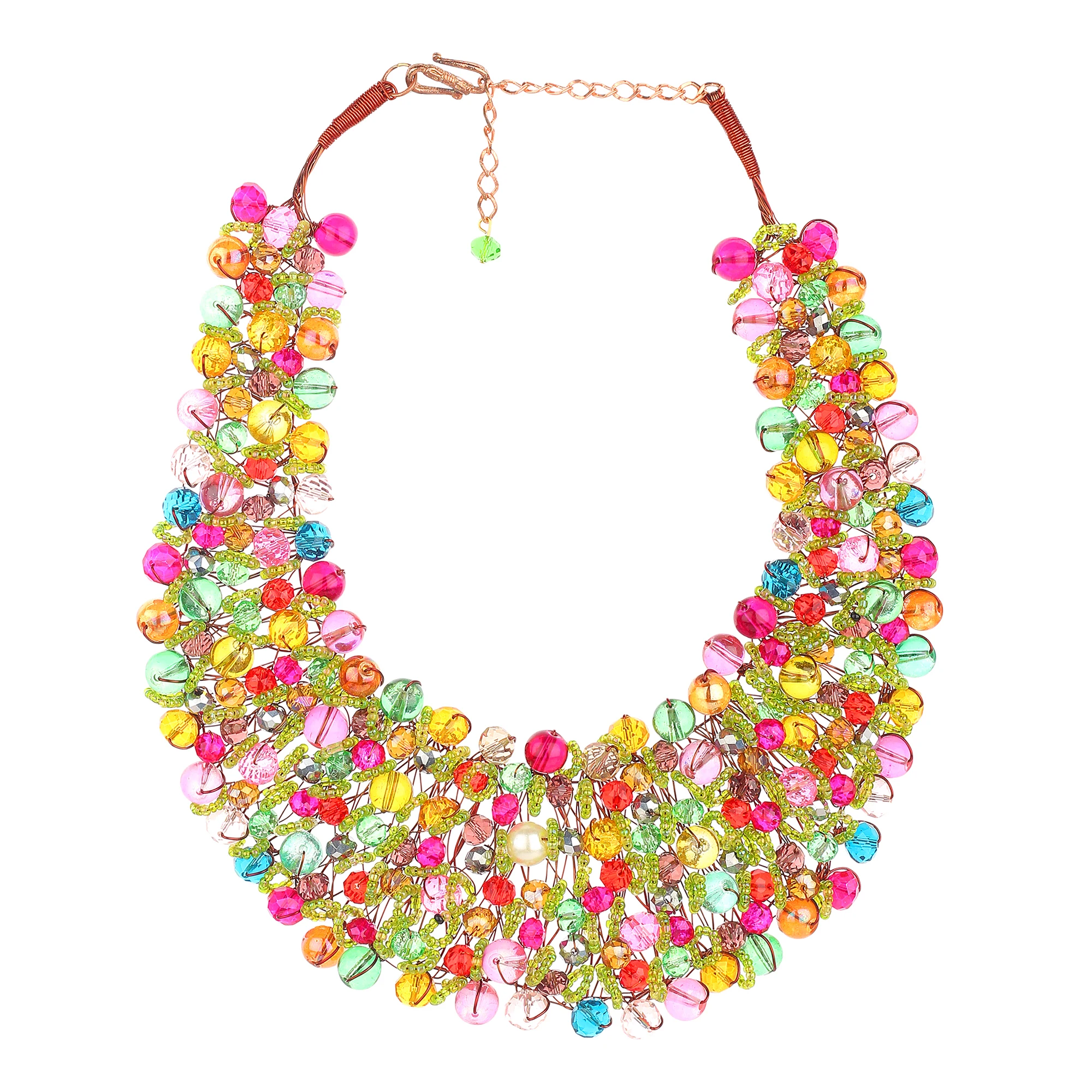 Fancy Statement Necklace Charm Trendy Necklace Fashion Accessories Choker Bib Necklace for  Women Fashion Accessories
