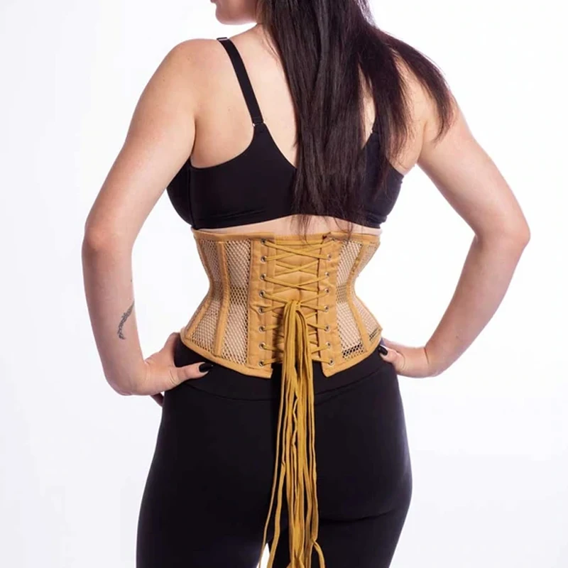 New Under Bust Fashion Waist Training Corsets Satin Tight Waist Trainer Corset