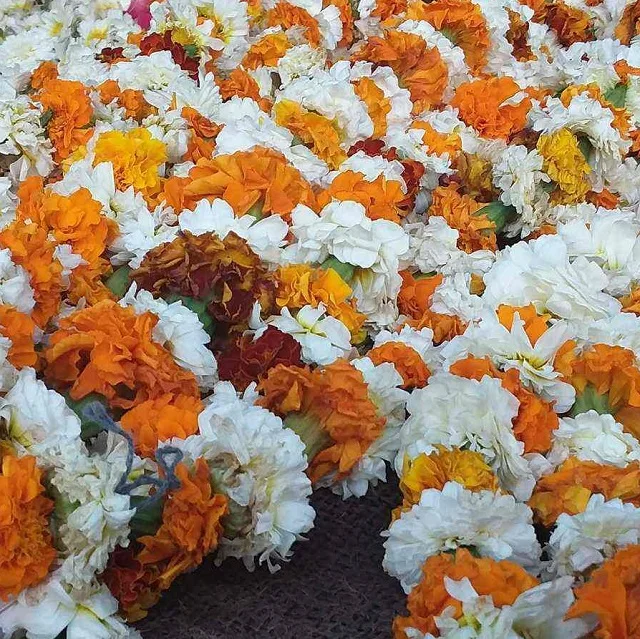 Праздничное украшение, гирлянда Kadambam, индийские натуральные цветы от ИНДИЙСКОГО Производителя, экспортер