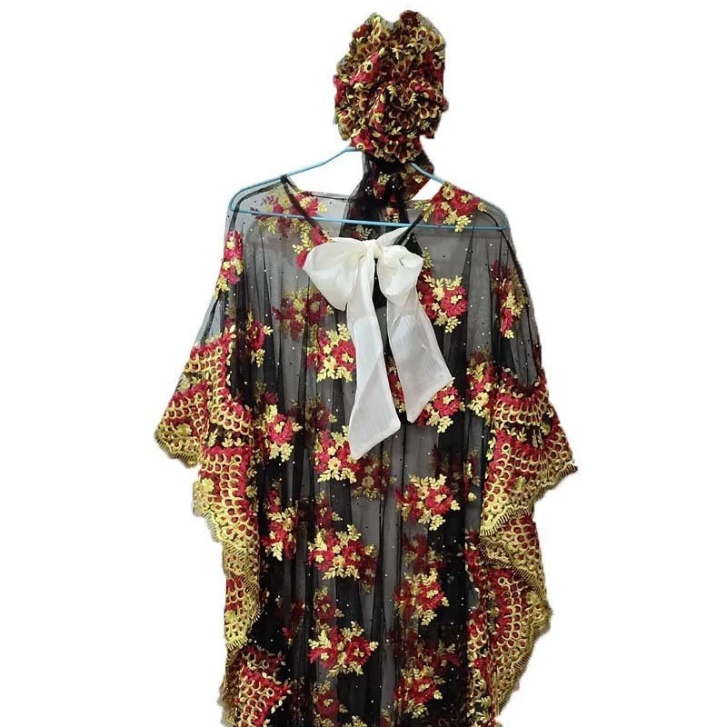 
Multi Color Caftan Lace Maxi 