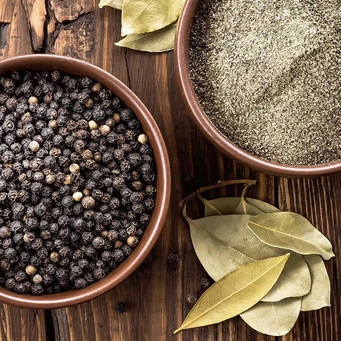 100% PURE ORGANIC BLACK PEPPER / ORGANIC WHITE PEPPER - GOOD PRICES