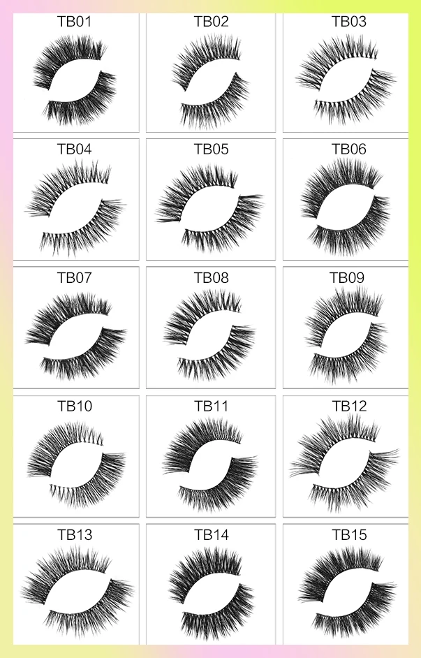SY shuying Cheap Strip Eyelash Package Plastic Lashwholesale Vendor Glam Synthetic Fibre Eyelashes Handmade Cruelty Free