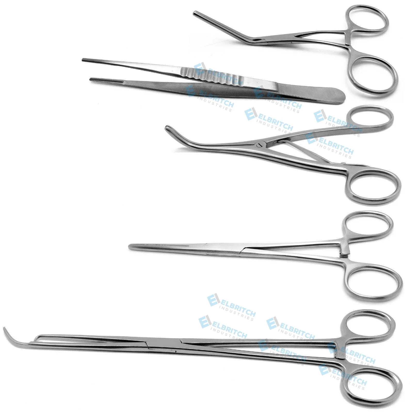 5 Pcs Surgical Forceps Voarse Debakey Hulka Trousseau Surgical Instruments