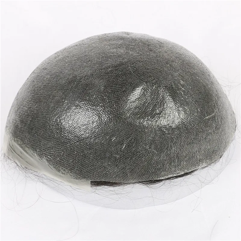  Оптовая продажа Заводская система замены человеческих волос Remy мужской парик из тонкой кожи в наличии