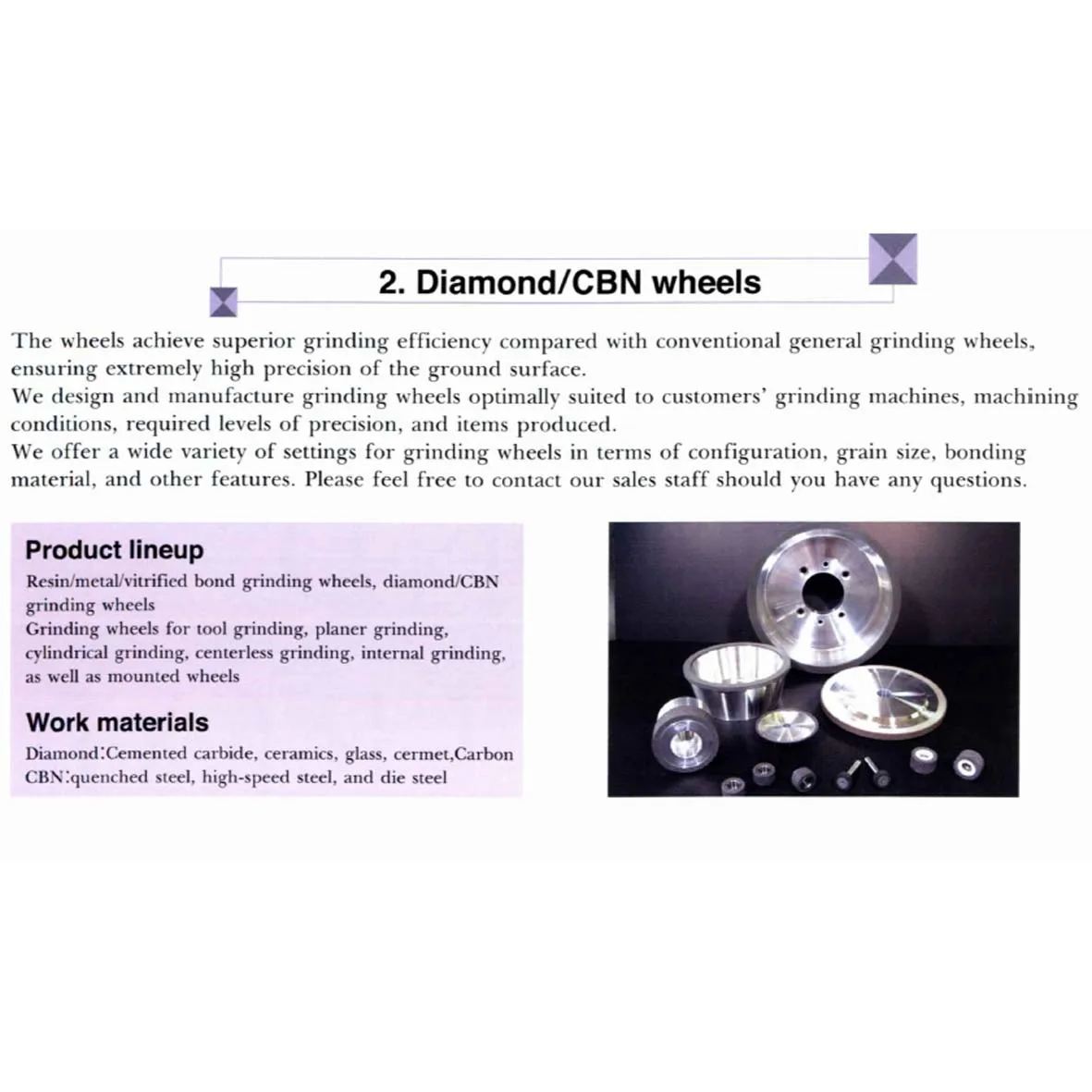 NDI NAGOYA DIAMOND Japanese cnc machine diamond cutting tools grinding wheels high precision