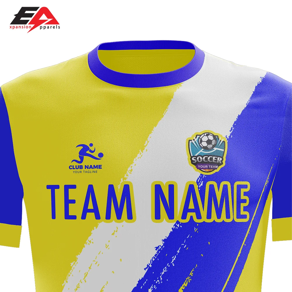 High Quality Customized Soccer Uniform Football Jersey Style Made of Durable Polyester Fabric Low MOQ Sublimation Sportswear