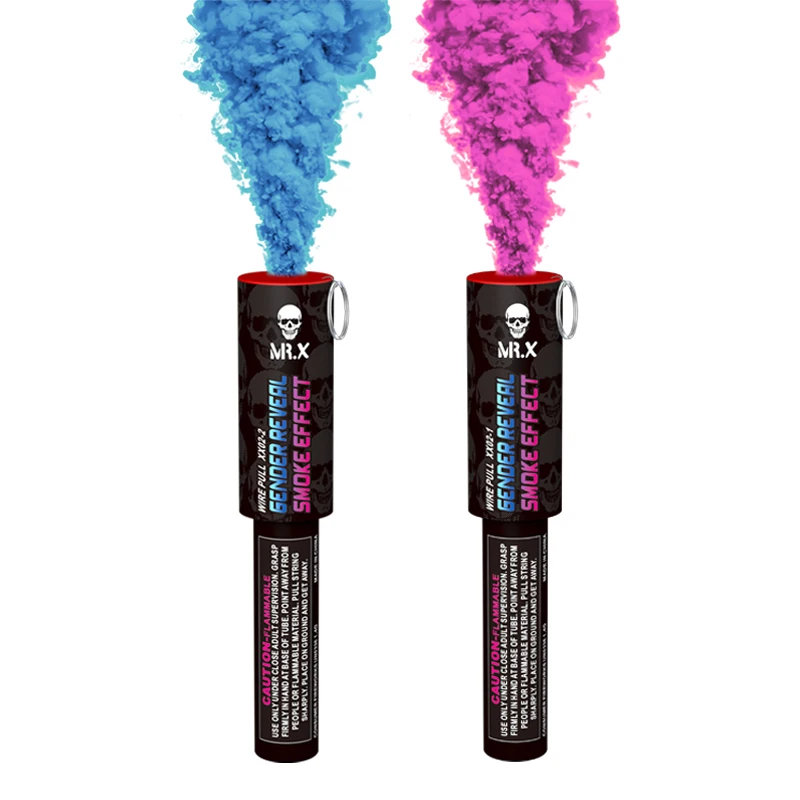 45S Gender reveal smoke bombs daytime handheld Colored Smoke Bombs Colour Smoke Flare Fireworks