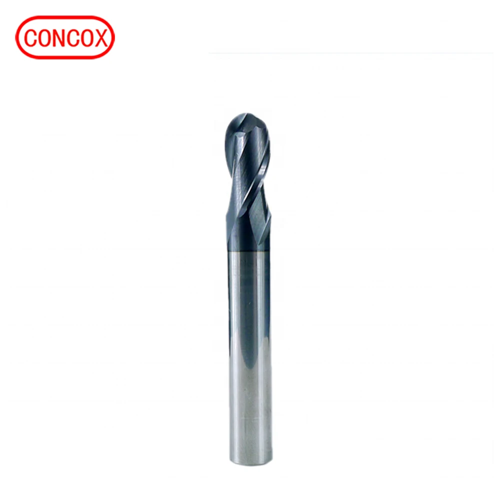 Professional custom carbide end mill cutter ball nose for cnc cut