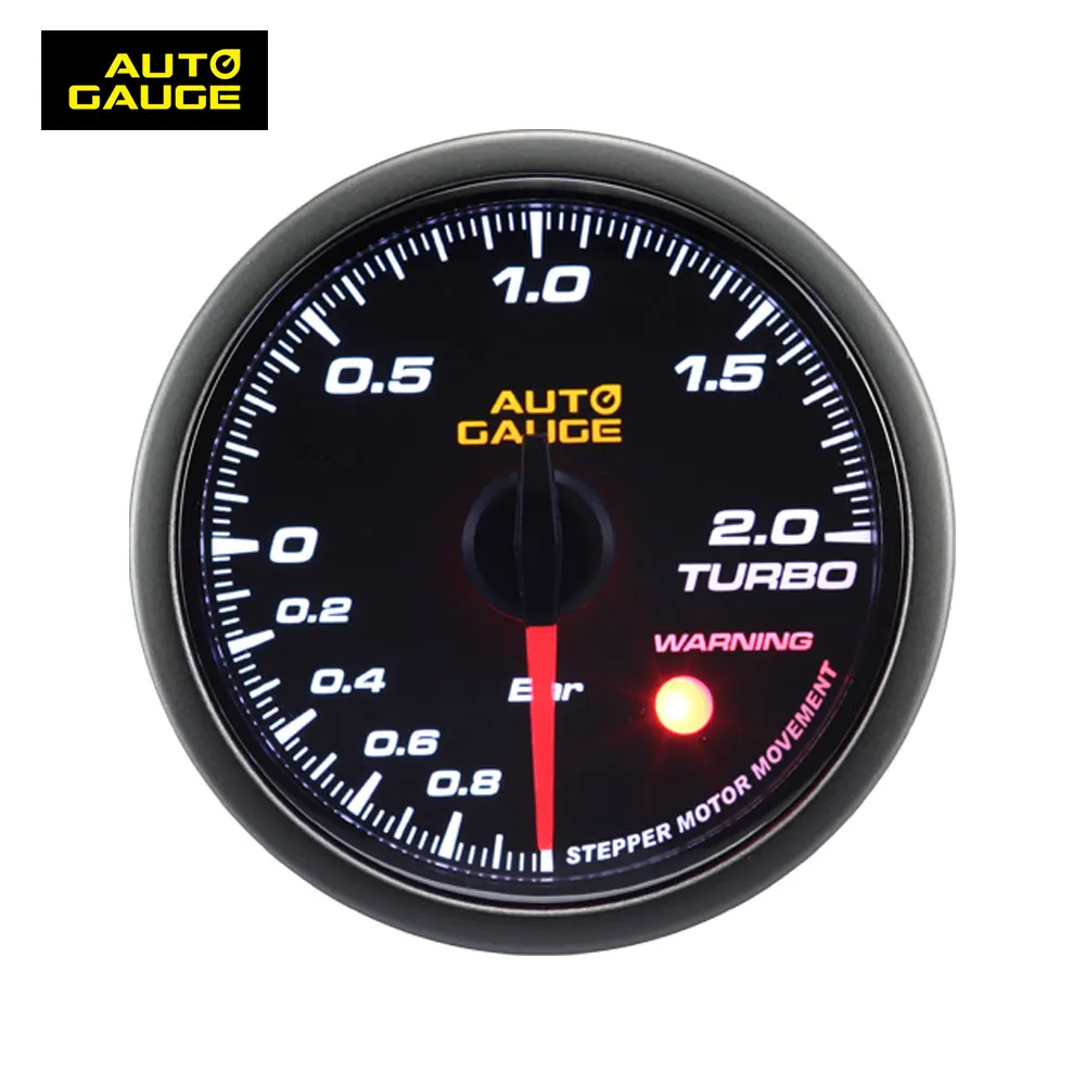 52mm or 60 mm Simple Function Smoke Lens White & Amber LED Boost Gauge