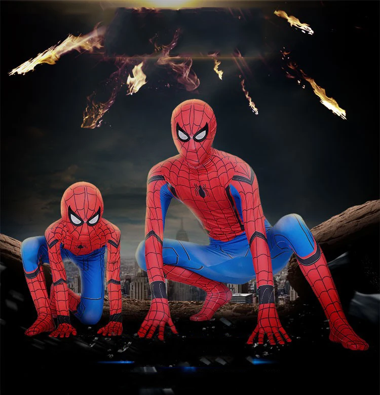 Clothing Supplies Best Anime Cosplay Spiderman Boy Tv Movie Kids Costume Halloween