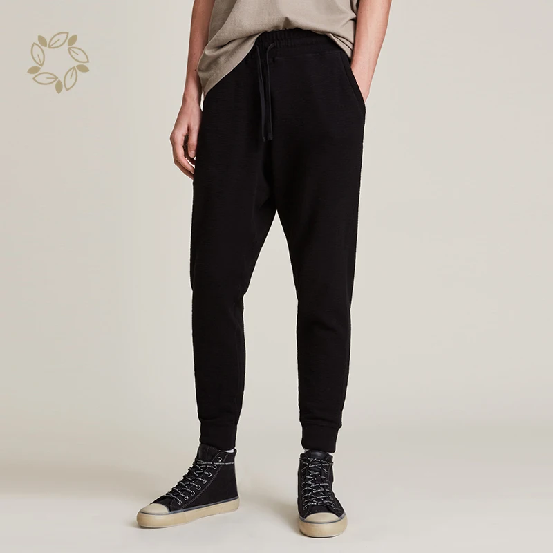 Organic cotton jogger sweatpants sustainable plain sweatpants eco friendly sweatpants joggers for men