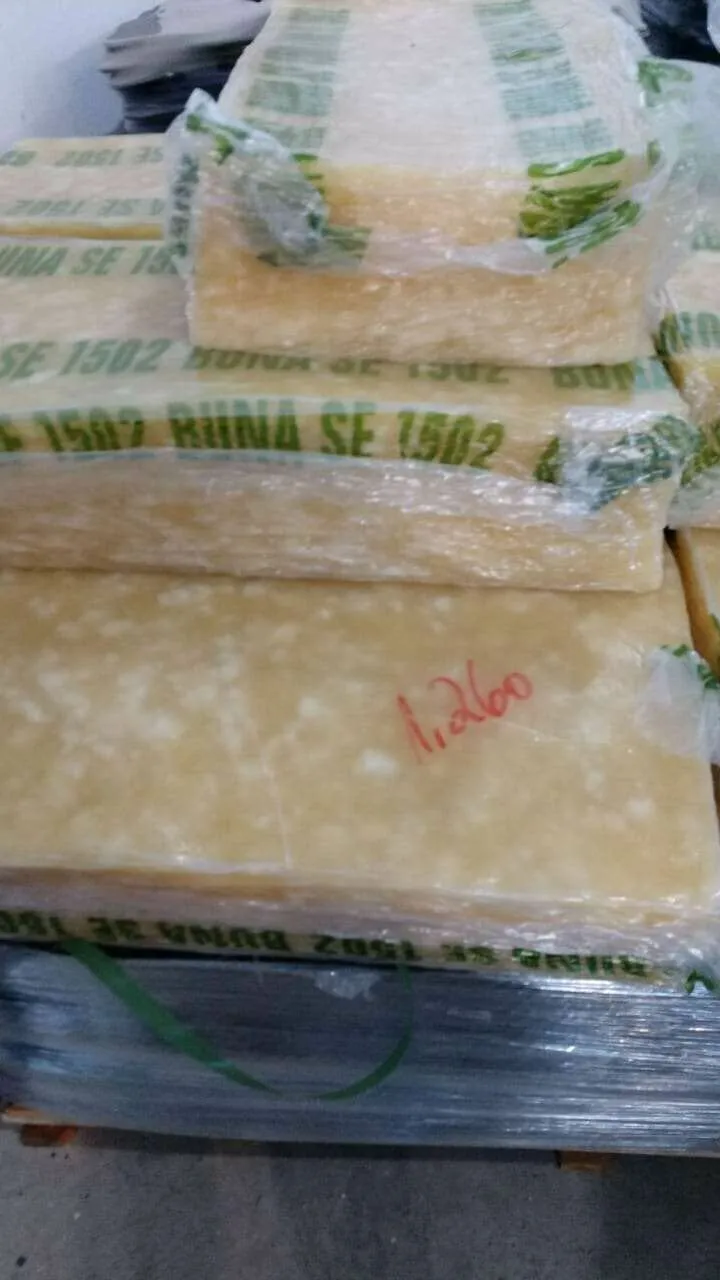  Styrene Butadiene Rubber Cheap Sheet Roll SBR High Quality bale Producer exporter 1502 / raw material 1500