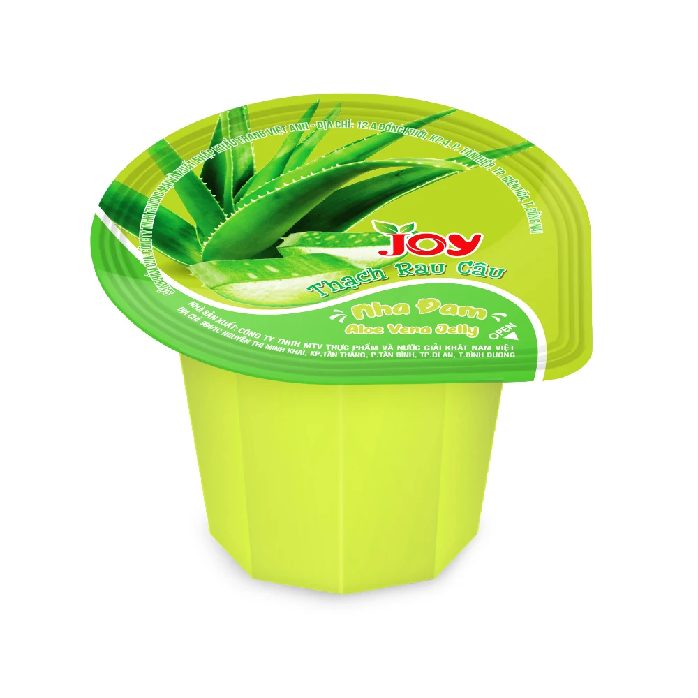  Fruit Flavours Shape Jelly Drink Cup Candy In Square