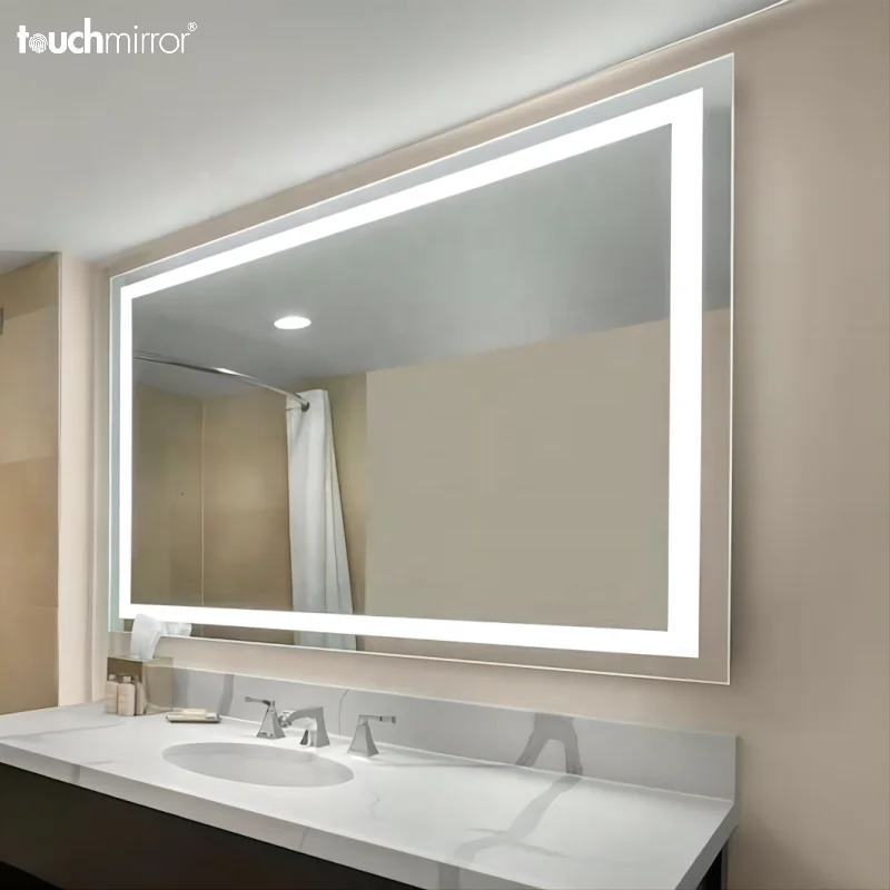 Сенсорное зеркало UL для украшения дома отеля, роскошное зеркало с ночным освещением