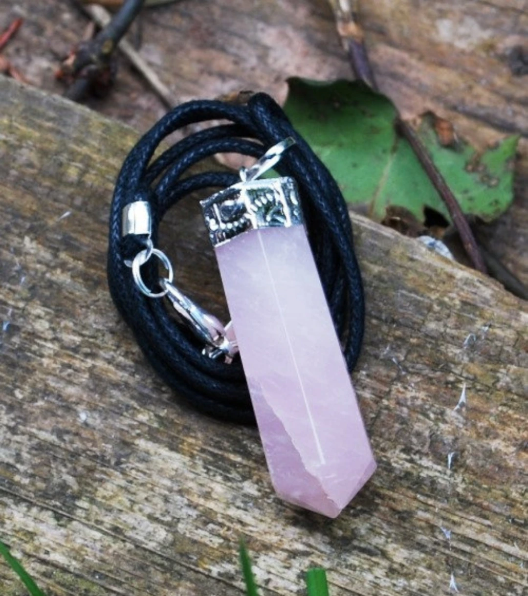 
 Натуральная Высококачественная подвеска-карандаш из розового кварца, Очаровательная подвеска, подвеска с новым месяцем, оптовый магазин подвесок, браслеты Mala  