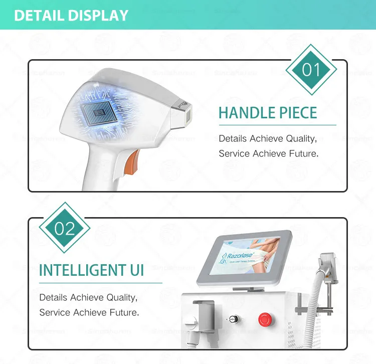 The newest laser hair removal machine, razorlase with 3 wavelength, 755 808 1064nm, unwanted hair removal quickly with painless