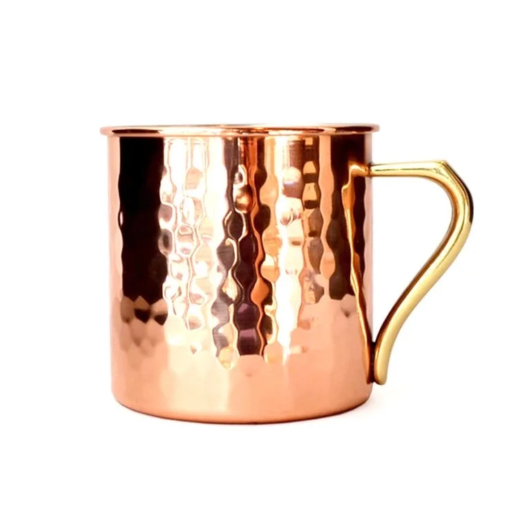 Exclusive Solid Copper Drinking Mug Designer Handle Moscow Mule for Drink ware