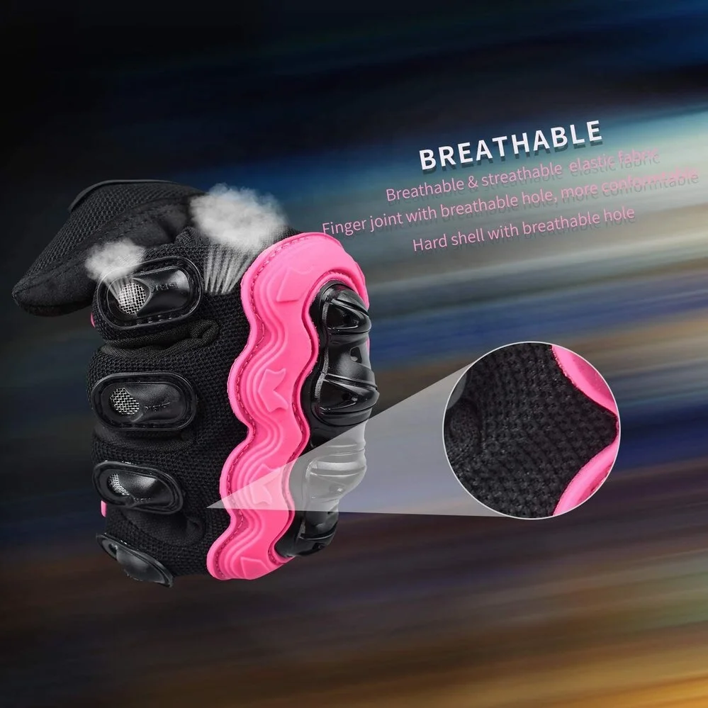 Женские мотоциклетные перчатки летние с закрытыми пальцами для работы сенсорным экраном езды на мотоцикле велосипеде по бездорожью скалолазания мотокросса