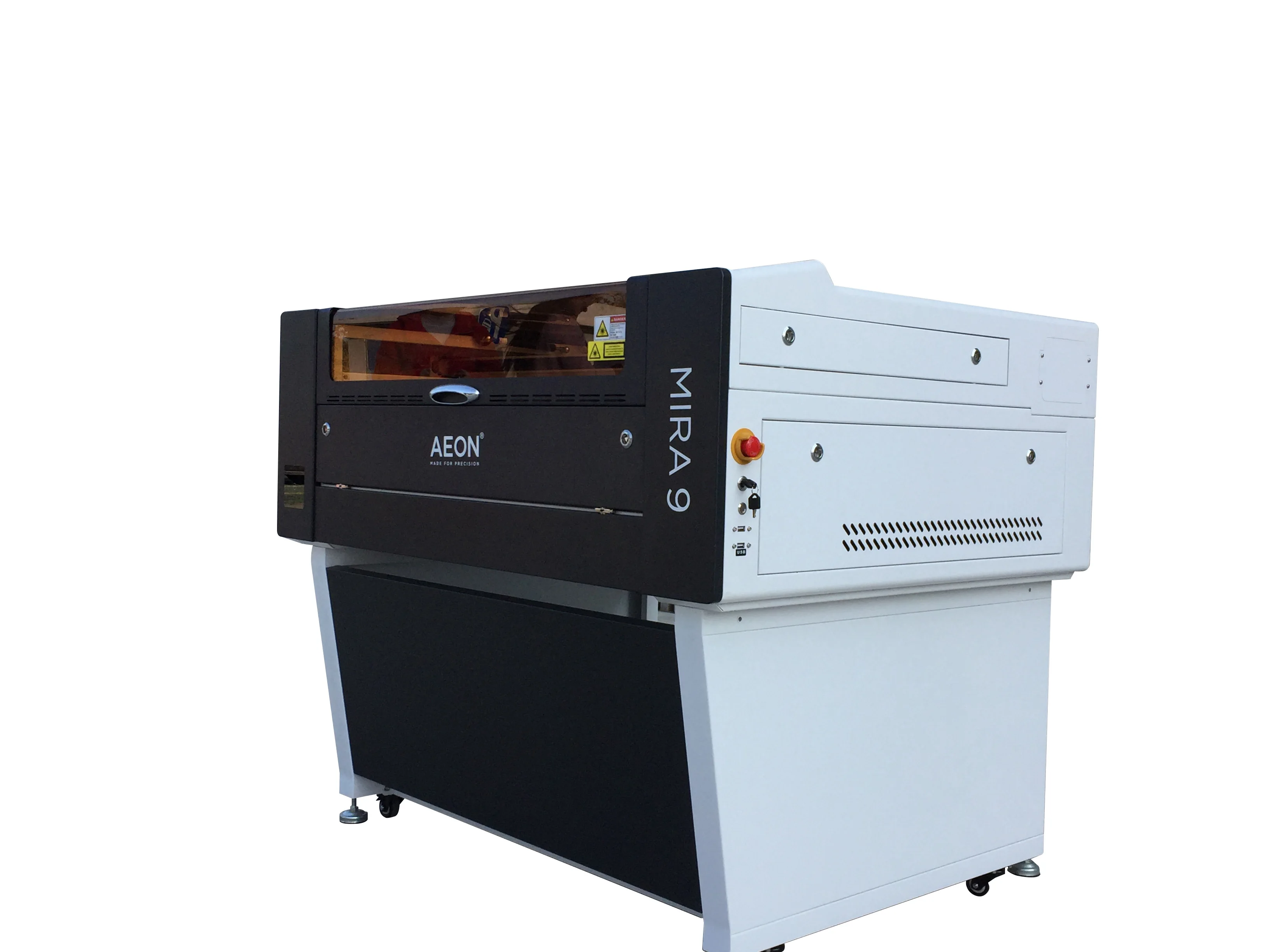 AEON mira laser engraving machine for yeti cups with laser wood