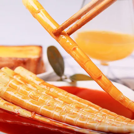 Зеленая еда, мгновенные закуски, еда, Бамбуковая стрельба с маринованным перцем