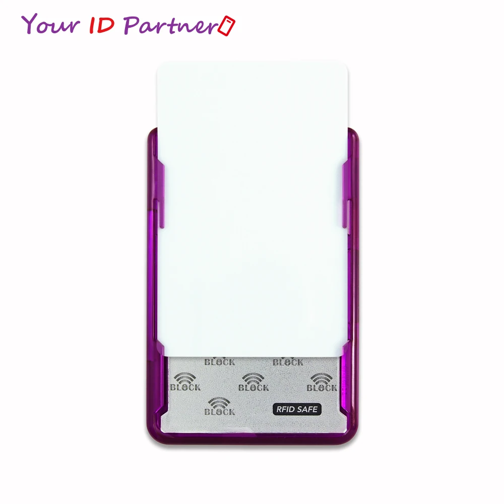 Пластиковый держатель RFID-значка с блокировкой