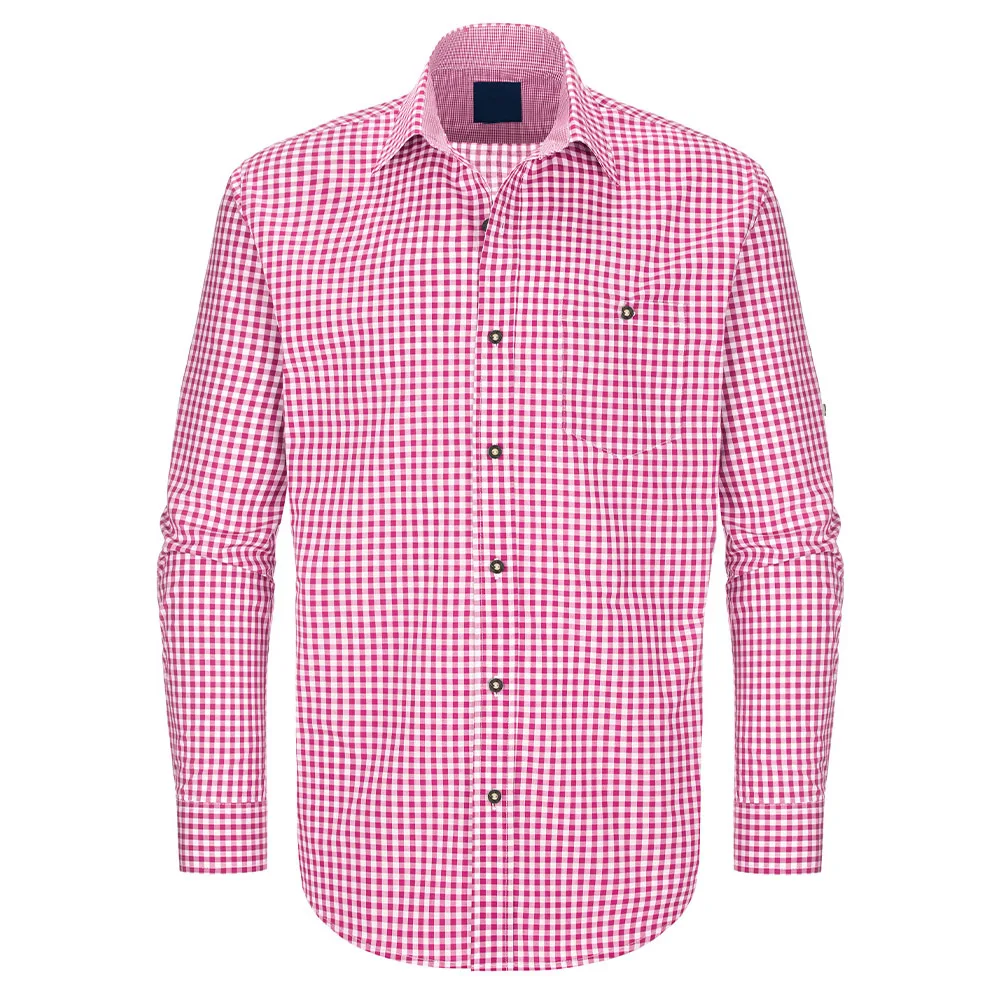 Рубашка из 100% хлопка с Октоберфест, Традиционная немецкая рубашка в баварском стиле, белая дизайнерская рубашка с вышивкой (Баварская рубашка)