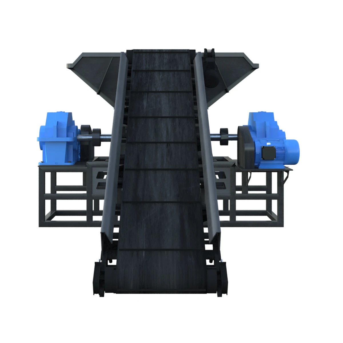 Two-shaft industrial Shredder ATR/S 4000 recycling for processing construction & household waste and other solid
