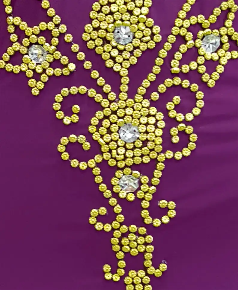 
Beading Caftan Moroccan Kaftan Front Open Abaya 