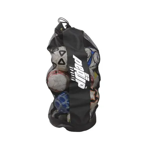 Pepup Ball Bag for 16 or 12  balls. Football Soccer Basketball Volleyball, for all sports. black