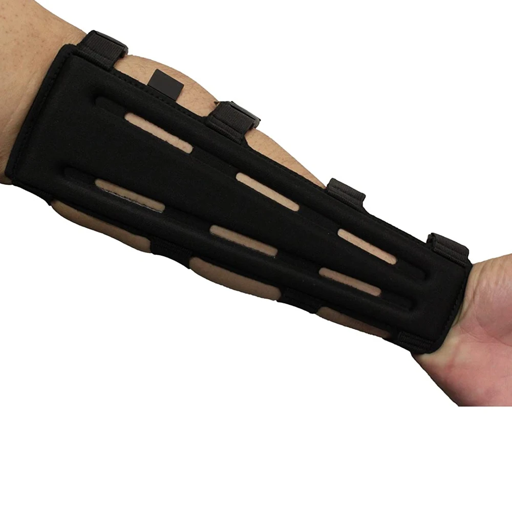 PU Leather Archery Arm Guard Hand Protector Hunting Shooting / Handmade Archery Leather Adjustable Arm Guard