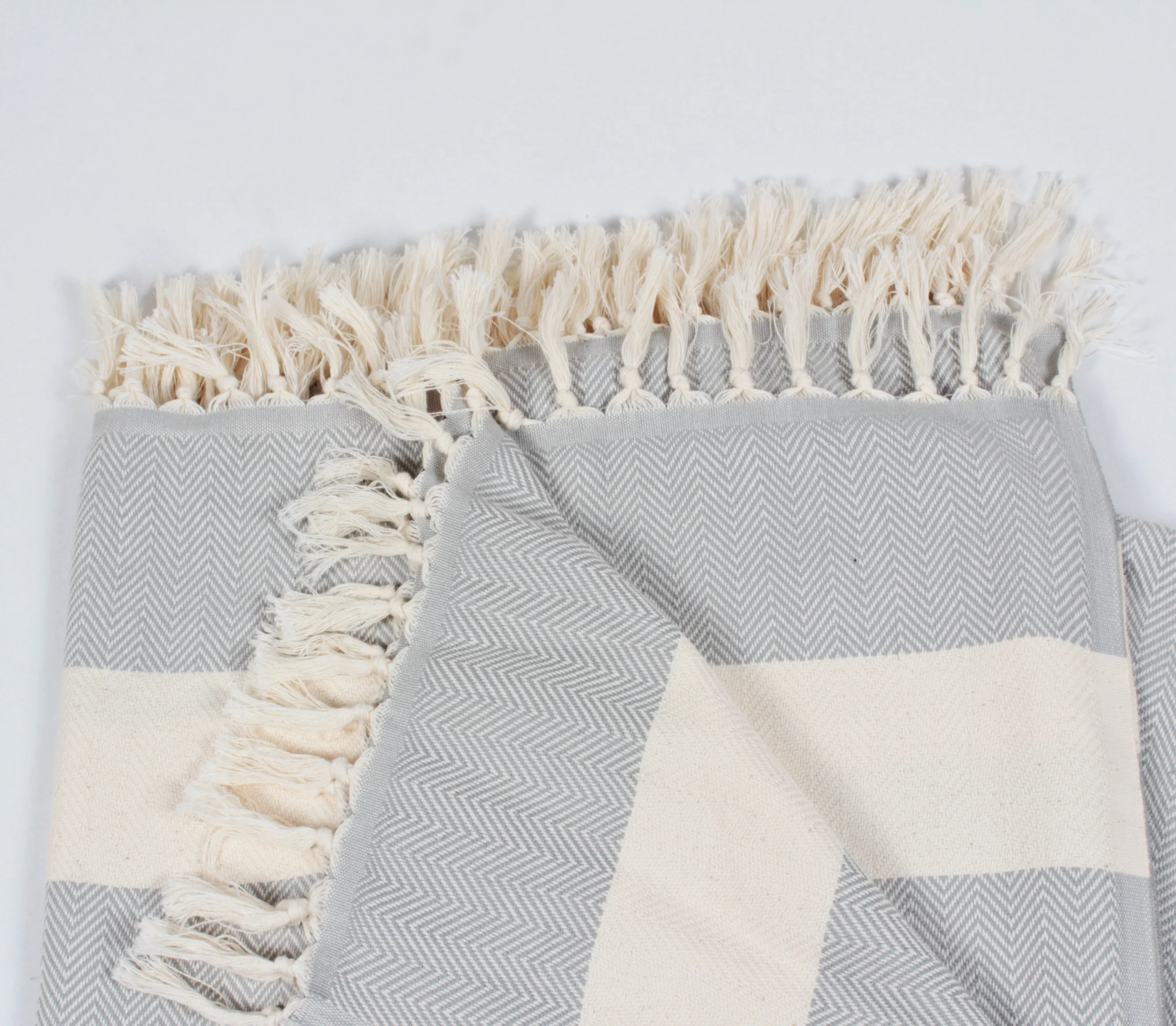 High Quality Best Price Herringbone Pattern Throws , Throw Blankets , Picnic Mat , Fouta , Turkish Towel , Peshtemal