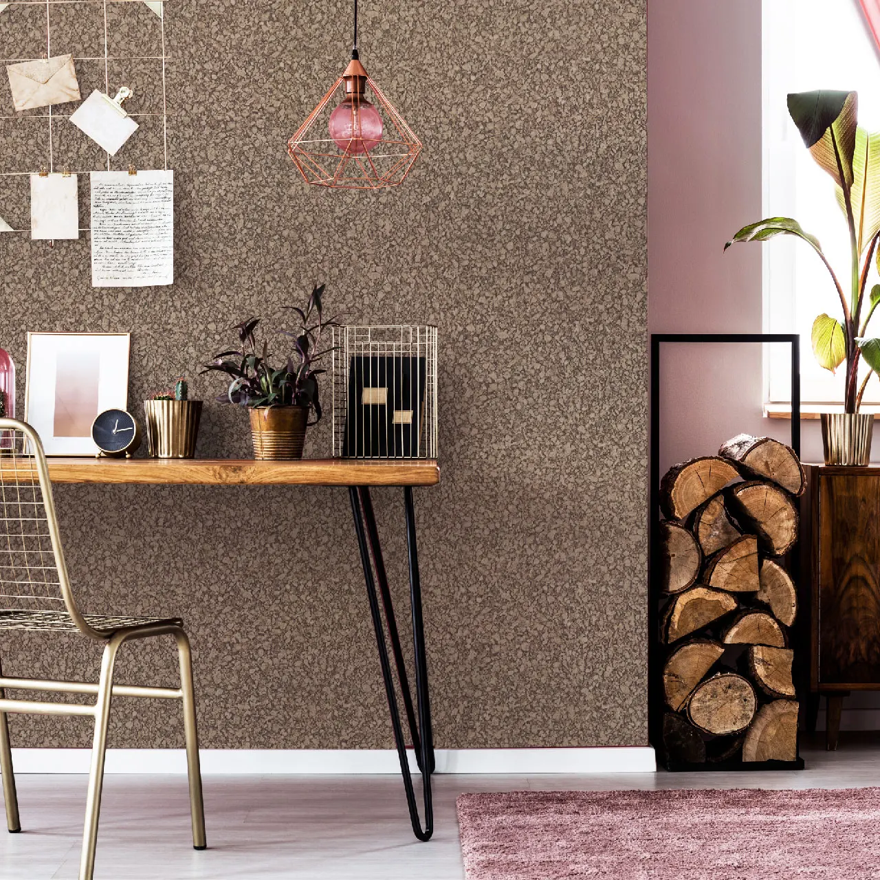 Stone Pebble Grindstone Marble Golden Silver Interior Design Decoration Stable Quality Fire Resistance Wallpaper