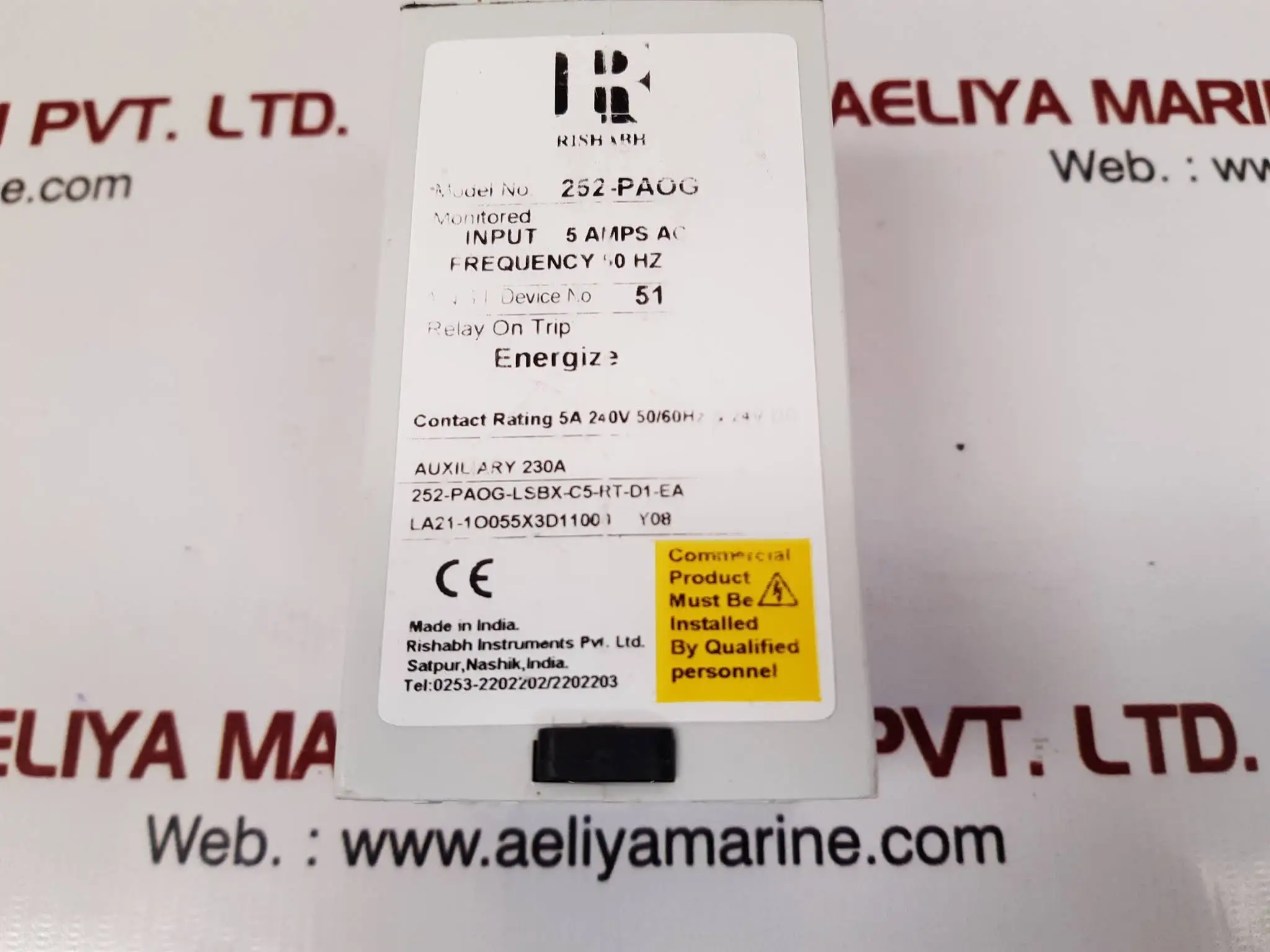 252-paog Protector Relay Trip