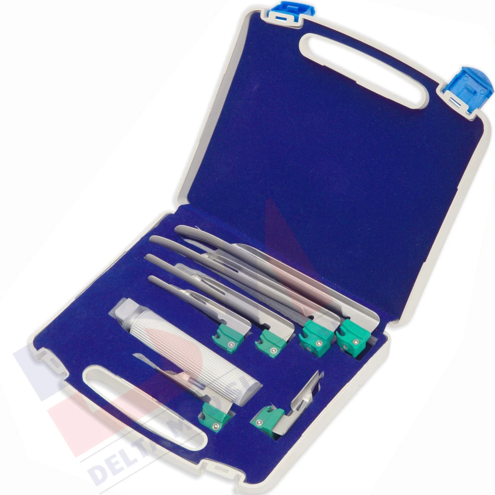 Plastic single use laryngoscope blades and Single use Miller and Macintosh plastic laryngoscope blades