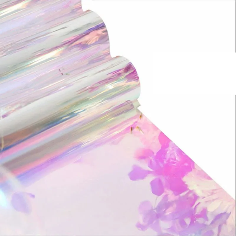 Symphony Glass Film Flower Bouquet DIY Material Colorful Package Lollipop Paper Christmas Apple Wrapping Paper