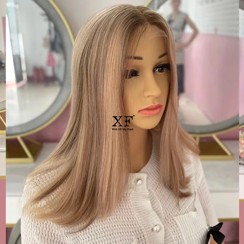 High Quality Full Ends HD Swiss Lace Top Blonde 100% Human Brazilian Virgin Hair Lace Wigs For Women