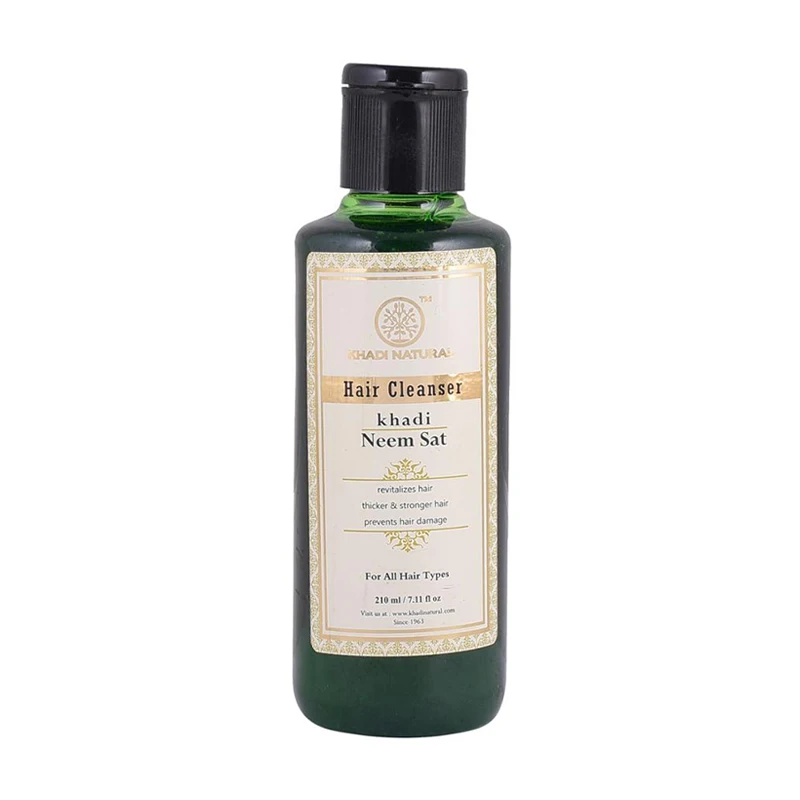 KHADI NATURAL HERBAL NEEM SAT  HAIR CLEANSER USEFUL FOR DANDRUFF PREVENTION