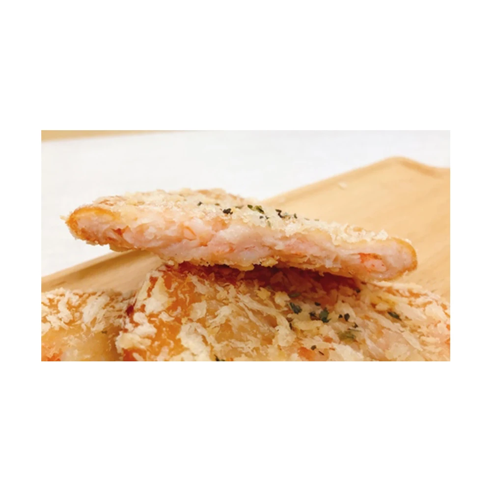 premium made in Taiwan hot sale tasty frozen shrimp steak for Western breakfast with bread
