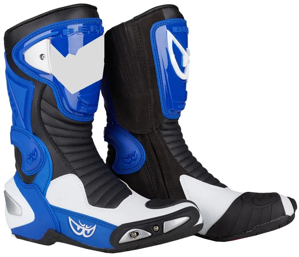New Collection Shaft 2.0 Motorcycle Boots Black / Blue