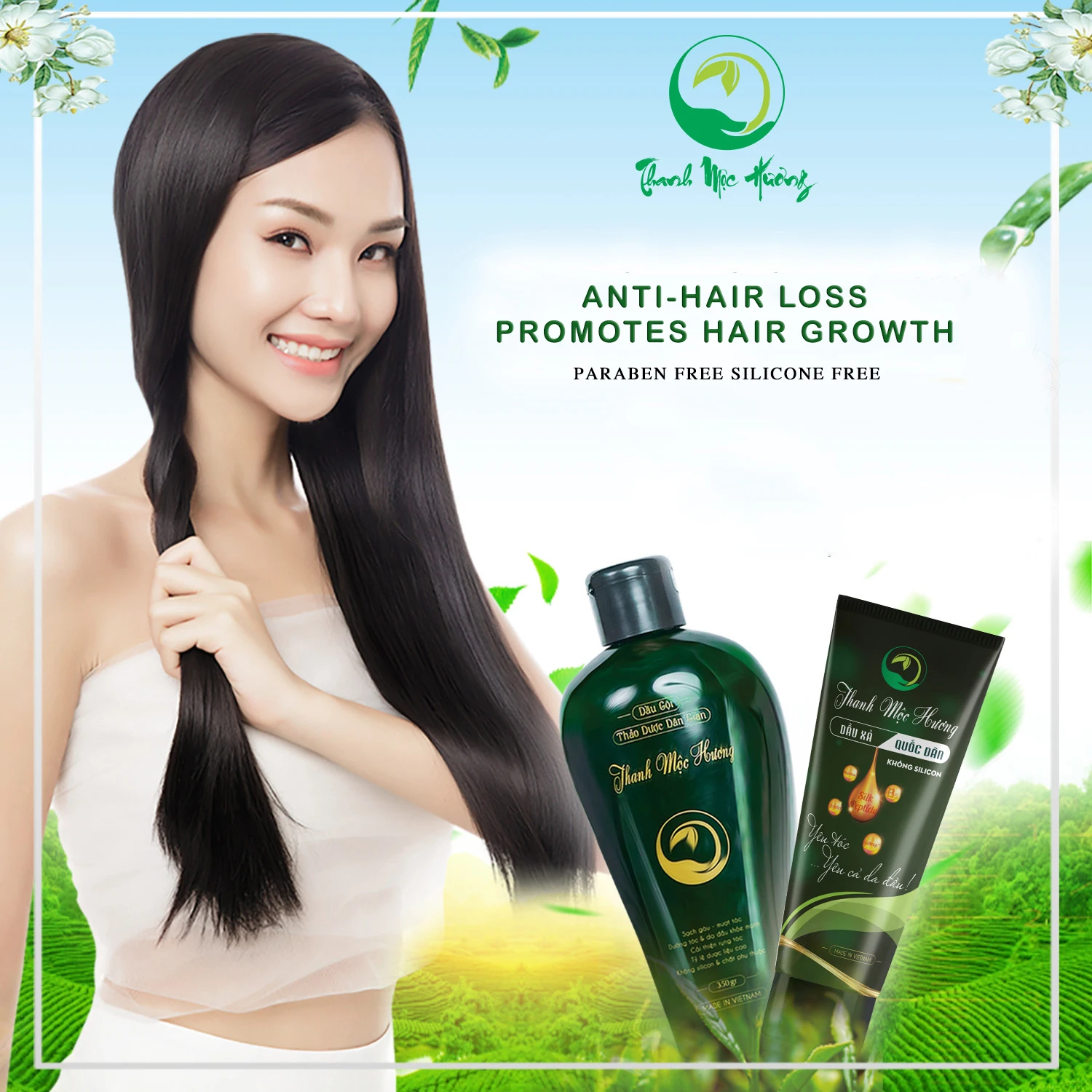 Organic Hair Straightener Shampoo Deep cleansing Shampoo Hair Conditioner Herb Ingredient Shampoo in Vietnam