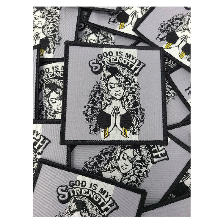 Уважаемый Производитель «God is My Strength» пришивает нашивки для вышивки по доступной цене