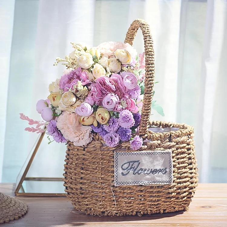 Wedding Bouquet Handmade Artificial Flower Rose Buque Bridal Bouquet For Wedding Decoration