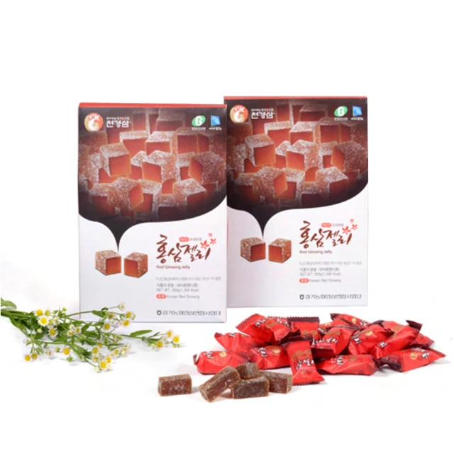Korean K-Ginseng Gyeonggido 6 Years Panax Red Ginseng(Hongshen) Root Extract Containing Gummy Jelly (350g Pack)